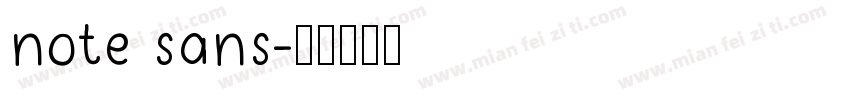 note sans字体转换